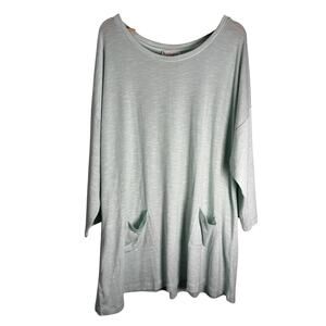 Koolaburra by UGG Mint Green Lagen Look 3/4 Sleeve Tee 3X